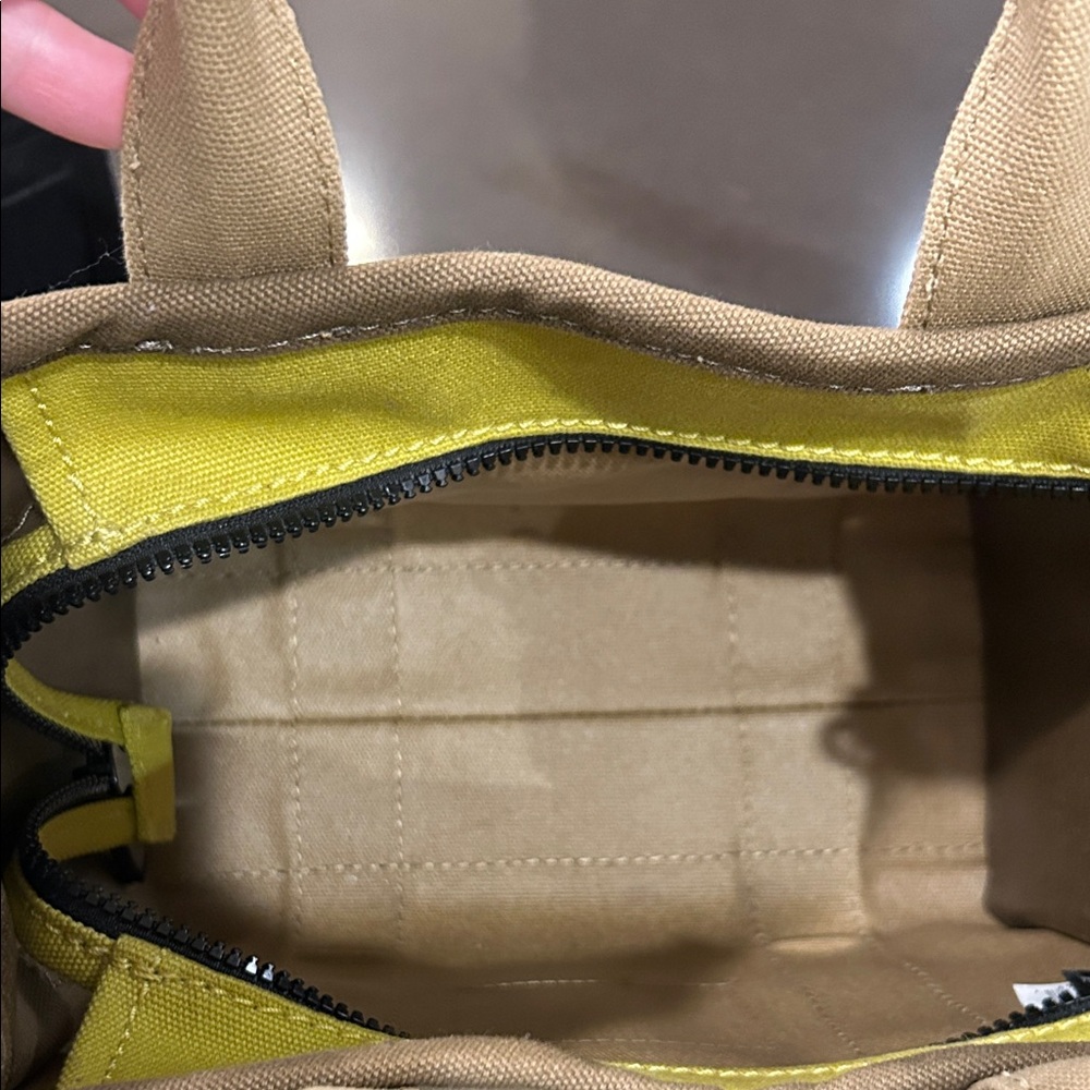Marc Jacobs Canvas Tote in Tan with White Logo - Picture 8 of 15